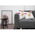 thumbnail image 3 of Ambesonne Colorful Throw Pillow Cover 2 Pack, Teddy Bear with Baloon, 20", Multicolor, 3 of 7