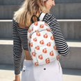 thumbnail image 5 of Disketp Orange Fox Mochila de Lona Estampada, Mochila Escolar de Viaje Ligera para Estudiantes y Portátil-Medium, 5 of 5