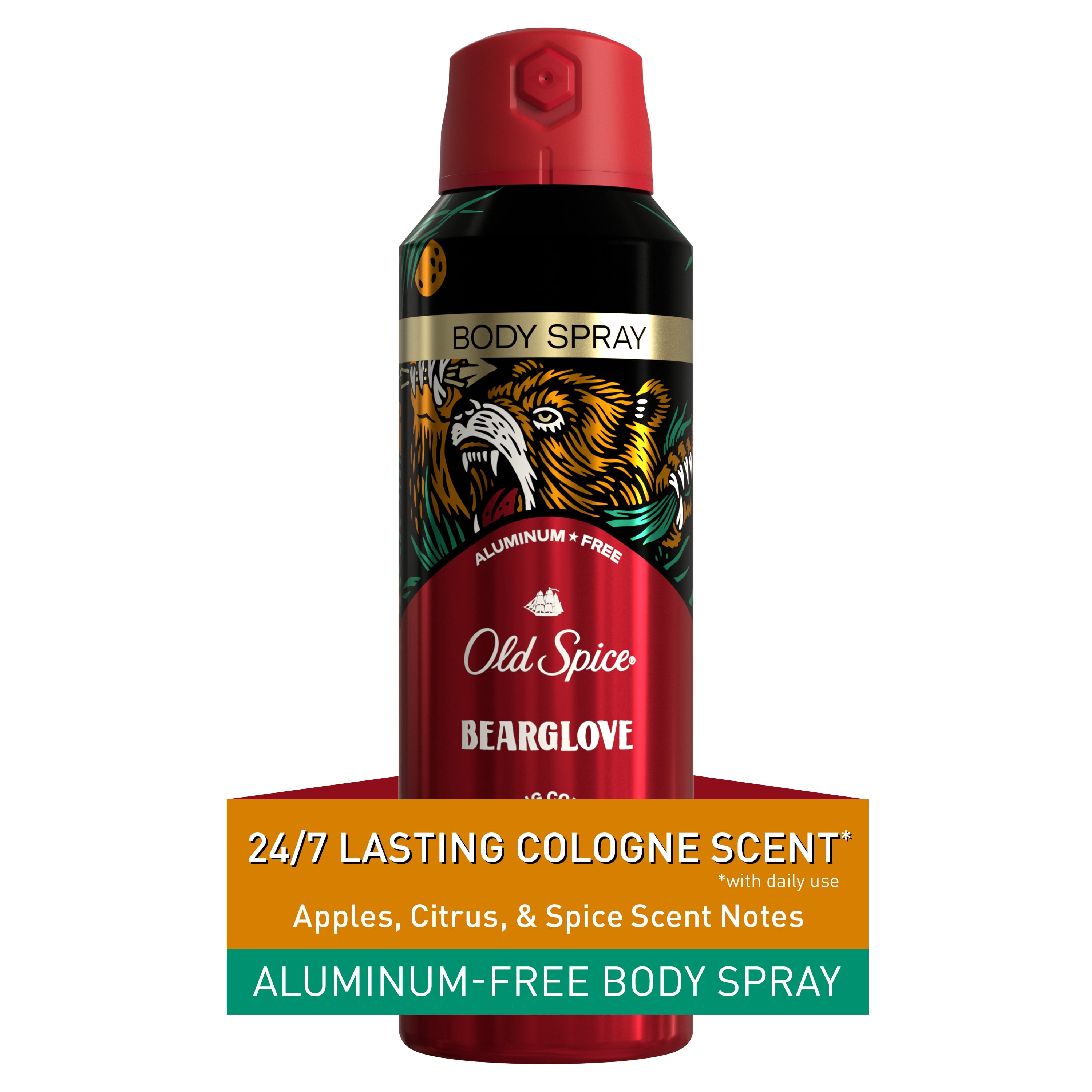 (2 pack) Old Spice Bearglove Holiday Pack, Body Wash, Deodorant, Body Spray, and 2in1 Shampoo and Conditioner