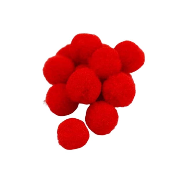 Qarigey Bola de pelo de 200 piezas, bolsa para hacer joyas, bolas decorativas para zapatos, decoración colgante artesanal, colgante hecho a mano, 1cm Ropa, zapatos y accesorios Miscelánea Rojo Qarigey AP015632-04