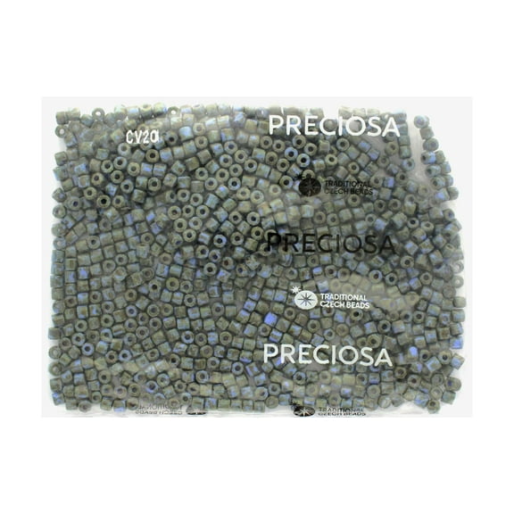 John Bead Czech Rola Bead 4.5mm Op Traveret Blue