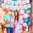 thumbnail image 3 of Ocean Birthday Party Decorations for Girl, Ocean Theme Happy Birthday Banner Sea Animal Garland, Under the Sea Themed Party Supplies Marine Creature 1st 2nd 3rd Girls Birthday Decorations, 3 of 7