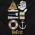 thumbnail image 2 of Popeye The Sailor Man Sea Captain Graphic Pullover Crewneck Sweatshirt Brisco Brands S, 2 of 6