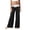 White, variant on Girls Wide Leg Casual Pants Fold Over Polka Dot Patchwork Waist Loose Fit Trousers Kids Daily Vacation Soft Stretchy Long Pants(Coffee,7-8 Years)