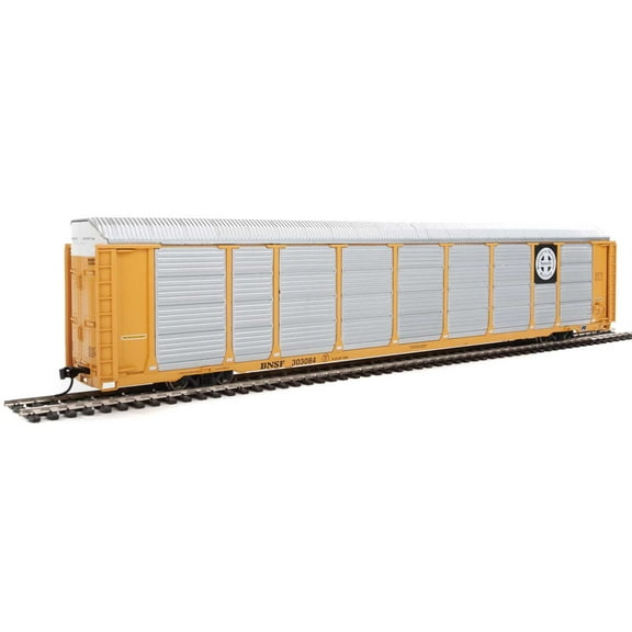 Walthers Proto HO Scale 89' Tri-Level Auto Carrier BNSF/Circle-Cross #303084