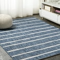 thumbnail image 4 of JONATHAN Y SANTA MONICA 8 x 10 Area Rug, Colonia Berber Stripe - Blue/Ivory, SMB125C-8, 4 of 7