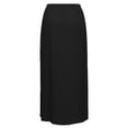 thumbnail image 7 of Wdgfv Linen Straight Maxi Skirt with Side Slit - Elastic Waist Drawstring Long Flowy Ankle-Length Skirt with Pockets, 7 of 7