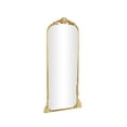 thumbnail image 6 of DecMode 30" x 66" Gold Metal Scroll Tall Ornate Arched Baroque Floor Mirror, 6 of 14