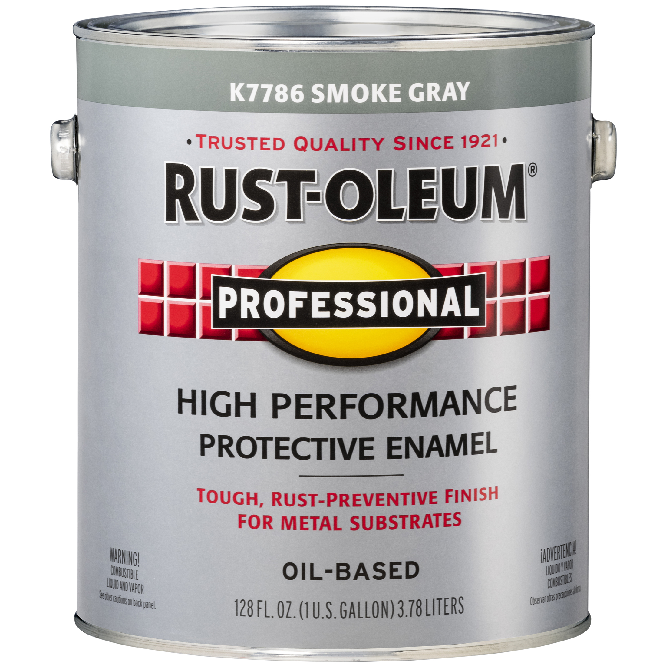 2 Pack, Smoke Gray (400 Voc), Rust-Oleum Professional High Performance Gloss Protective Enamel Paint- Gallon