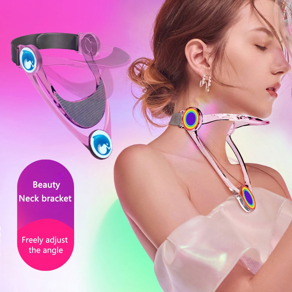 Tissouoy Neck Support Adjustable Neck Helper Braces Foldable Spine