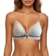 thumbnail image 1 of Brasier Tela de Mantequilla Tela de Mantequilla Sujetador con Tirantes Finos de Encaje con Copa Triangular Pequeña Francesa Fina con Botones Delanteros y Traseros para Mujer sin Aro de Acero Mediana, 1 of 3
