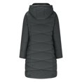 thumbnail image 4 of Women Attumn Winter Solid Composite Zipper Long Sleeve Jacket Pocket Outerwear Coat Winter Coat Anorak Women Fashion Sleeve Warm Thicken Outerwear Lost Peak Jacket New Mom Ladies Clothes Womens Long, 4 of 8