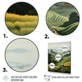 thumbnail image 3 of Designart "Green Hillside Countryside Foggy wall decor" Landscape & Nature Floater Framed Wall Decor, 3 of 7