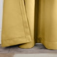 thumbnail image 6 of Superior Blackout Solid Light Filtering Grommet Curtain Panel Set, 46" x 84", Yellow Mustard, 6 of 14
