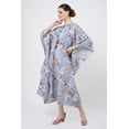 thumbnail image 4 of MISS LAVISH LONDON Beach Dress Swim Cover Up Collar and Tie-up With Tassels Kaftan Dresses for Women - 172-Slate Grey, XX-Large, 4 of 7