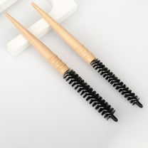 GOOHOCHY Khaki Anti-Static Hair Brush with Nylon Bristles for Daily Use and Hair Care Needs 2pcs Small