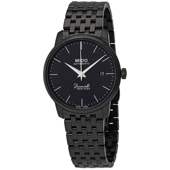 Mido Baroncelli Heritage Automatic Black Dial 39 mm Watch MIDO-M0274073305000
