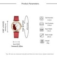 thumbnail image 3 of Guodhu Cute Cat Pattern Analog Quartz Dial Leather Band Watch Casual Wrist Watches Gifts for Women Teen Student, 3 of 3