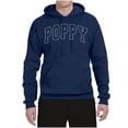 thumbnail image 2 of Wild Bobby POPPY Varsity Letters Unisex Hoodie Sweatshirt, 2 of 6