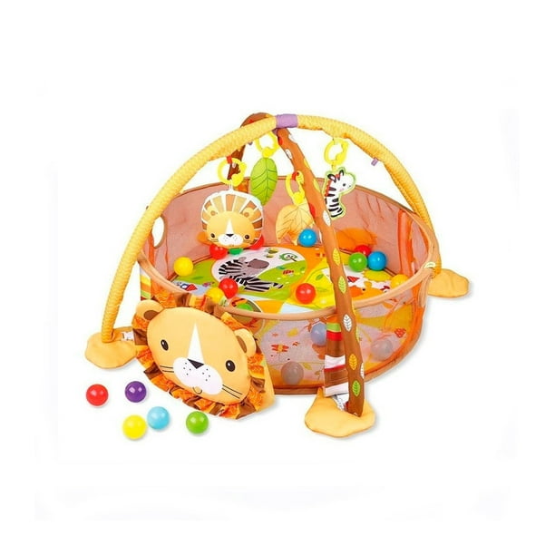 Gimnasio para Bebe The Baby Shop 668-31 corral tapete con 30 pelotas Anaranjado -