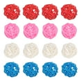 thumbnail image 1 of Uxcell 16-Pack Bolas de Ratan Tejidas 30mm/1.2 Pulgadas Bolas Decorativas de Ratan para Navidad Bodas Acción de Gracias Rojo, Rosa, Blanco, Azul Oscuro, 1 of 6