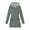 Dark Gray, variant on HomeGardon Women's Waterproof Rain Jacket Women Solid Color Rain Jacket Outdoor Hooded Windproof Loose with Pocket Coat S-XXL