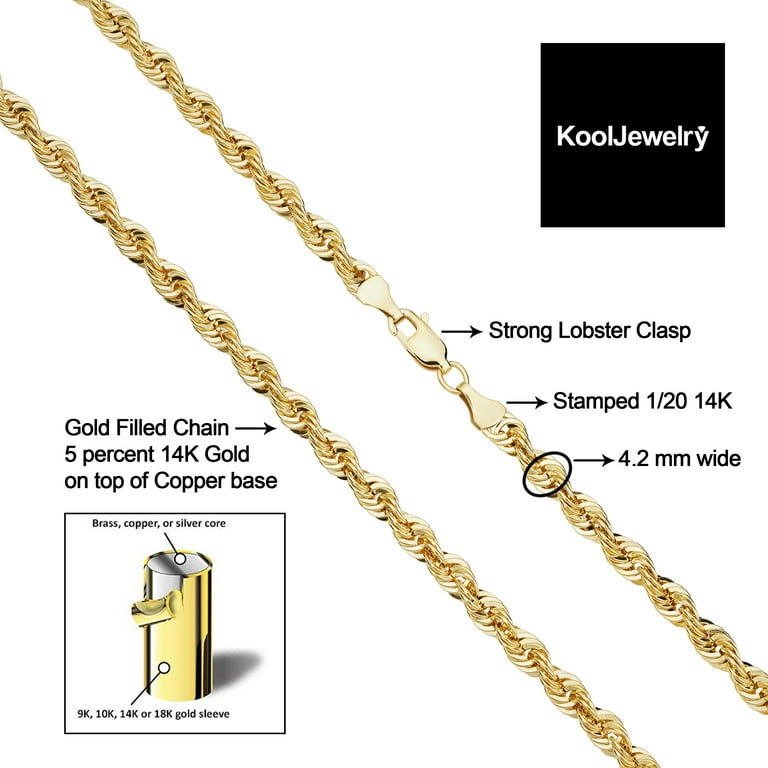 14k gold filled chain necklace discount