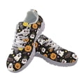thumbnail image 2 of COEQINE Women Halloween Running Shoes White Sole Sneakers Hiking Casual Training Athletic Shoes Fitness Footwear, Funny Witch Ghost Pumpkin Bat, 2 of 7
