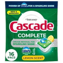 Cascade Complete Dishwasher Detergent Lemon, 16ct