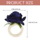 thumbnail image 2 of Hytrove 4Ud Para Servilletas Con Flor Rosa Artificial Azul Para De Banquete, 2 of 6