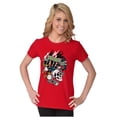thumbnail image 3 of Live Fast Eagle Skull Dice Tattoo Womens Slim Fit Graphic Tee Brisco Brands M, 3 of 5
