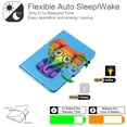 thumbnail image 3 of Allytech Galaxy Tab A7 10.4" Case, T500 T505 Case, Smart Cover Auto Sleep Wake Slim Shell Kickstand Shockproof Patterned Case Cover for Samsung Galaxy Tab A7 10.4" 2020 T500, Colorful Elephant, 3 of 7