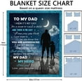 thumbnail image 4 of to My Dad Blanket from Daughter Son Ultra-Soft Micro Fleece Throw Blankets Grateful Father''s Day Birthdays Gift for Home Bed Sofa Travel Fuzzy Flannel Lightweight Gifts Idea 60" x 50", 4 of 6