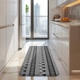 thumbnail image 4 of Black Geometric Triangle Diamond Pattern Kitchen Rug Mat,Kitchen Runner Rugs Non Skid Washable,Decorative Kitchen Floor Mats for Kitchen,Sink,Laundry,17"x47.2", 4 of 7