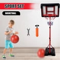 thumbnail image 3 of Juego De Canasta Aro De Baloncesto Para Niños 1.7M Ajustable, 3 of 4