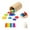 16 Tiges 25 Formes, variante sur Bunblic Casse-Tête Sensoriel de Tri des Couleurs, Bâtonnets de Tri des Couleurs Gobelet de Tri Jouets Éducatifs, Jouets Montessori pour Tout-Petits Garçons Filles Cadeau 16 Tiges 10 Disques