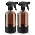 thumbnail image 1 of Botella de aerosol Bontip Amber Glass de 500 ml con funda de silicona, paquete de 2, 1 of 7