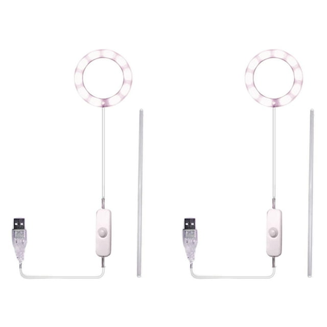 2x LED Growing Light 10 USB Angel Light para Plántulas de Invernadero