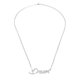 thumbnail image 5 of '' Coraje / Amor / Fe '' Collar con Guión Joyas para Niñas Pequeñas Mujeres Novia Día de Navidad Cumpleaños de San Valentín Plata Fernando Elegante collar colgante, 5 of 7