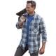 thumbnail image 3 of Atlas For Men - Camisa Cuadro de Franela para Hombre (Antracita, Azul, Crudo), 3 of 3