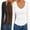Black/White/Coffee, variant on Ekouaer 3 Pack Long Sleeve Shirts for Women Deep V Neck Basic Thermal Tops Base Layer Undershirts
