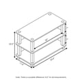 thumbnail image 5 of Furinno 3-Tier Turn-S-Tube No-tools Durable Shoe Rack, Plastic and Wood, Dark Cherry and Black, 5 of 5
