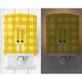 thumbnail image 2 of Caroline's Treasures BB7069CNL Ice Pop Popcicle Face Gingham Yellow Ceramic Night Light, 6x4x3", multicolor, 2 of 2