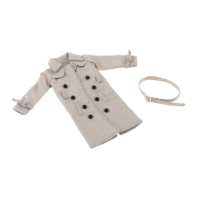 Gabardina a escala 1/12 CUTICAT chaqueta cortavientos gris
