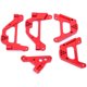 thumbnail image 4 of Soporte de amortiguador delantero y trasero de aleación de aluminio, apto para coche SCX10 III 1:10 RC, Rojo, 4 of 10