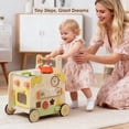 thumbnail image 4 of Baby Walker Leeshyah de madera 3 en 1 con juguete de cocina simulado, 4 of 7