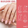thumbnail image 4 of LOOKY| Builder Nail Gel | Long-Lasting Builder Gel for your Flawless Nail Extension |Professional Salon Quality | Easy Application Bottle | Love |15ml, 4 of 5
