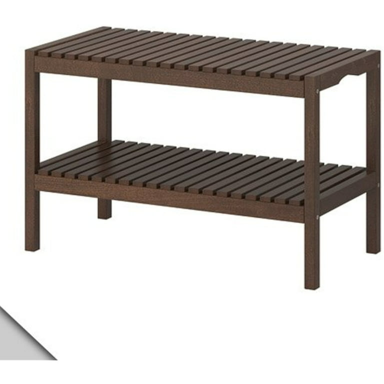 IKEA - MOLGER Bench, dark brown - Walmart.com