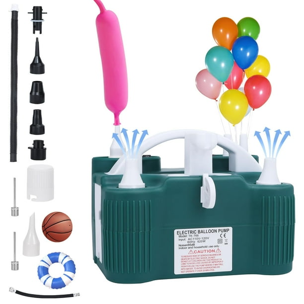 Bomba Eléctrica para Globos Nueva con Triple Puerto de Inflado Meetall
