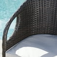 thumbnail image 2 of Edith Outdoor 3 Piece 40 in. Wicker Square Bar Set with Cushions, Multibrown, Light Brown, 2 of 5